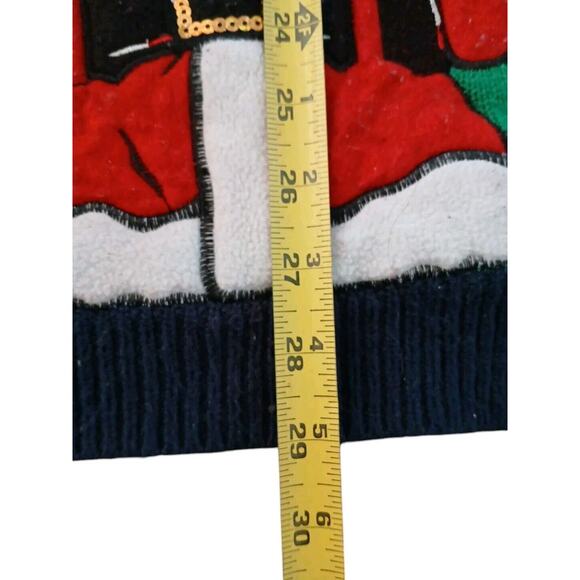 Ugly Unicorn Christmas Sweater Sz XXL Green Crazy Santa Sequins Fair Isle Whimsi - Picture 12 of 15